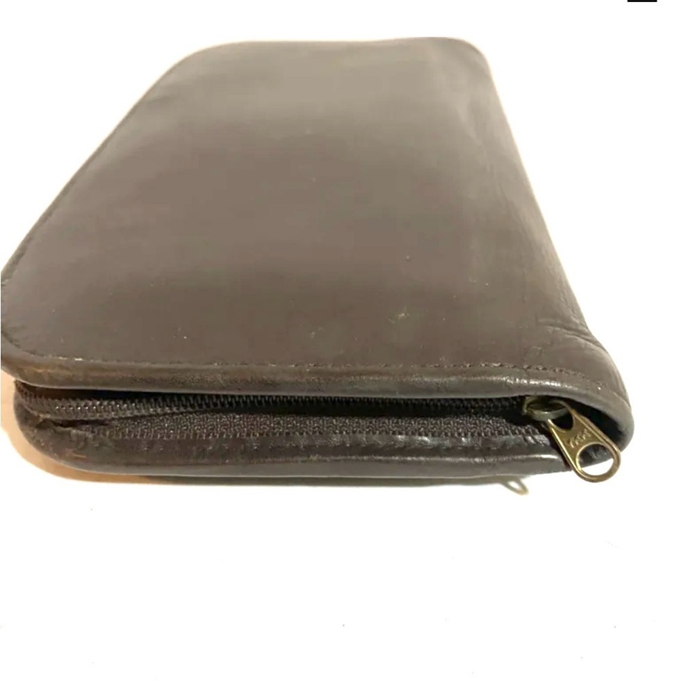 Coach vintage brown leather wallet/ clutch - Picture 6 of 7